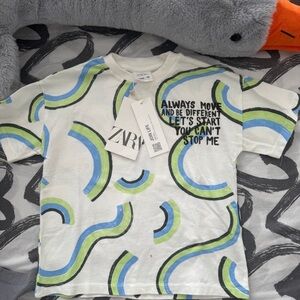 Zara toddler boy Kids Multicolor Graphic T-Shirt